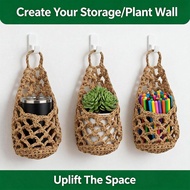 Plant Hanger Boho Woven Decorative Cotton Small Macrame Plant Hangers Wall Decor for Flower Pot Indo