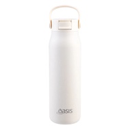 Australia Oasis Sorrento Ceramic Pop Lid Straw Thermos 900ml (Oat White) Cup Water Bottle
