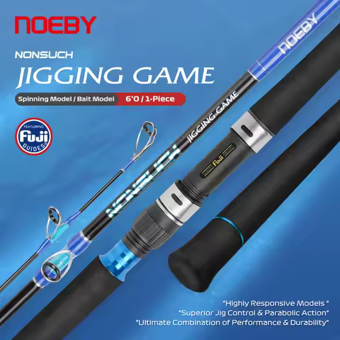 NOEBY-NONSUCH Jigging Game Fishing Rod,1 Section,Fuji Guide,1.83m,Max Drag 20kg,Suitable for GT Dora