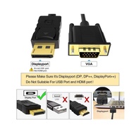 HEATZ Cable Display Port (DP) To VGA Heatz ZT72 1.8 Meter -NETONE
