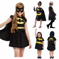 Batgirl Kids 2 - 11years Costume Set Dress Cosplay.