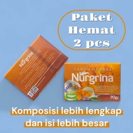 Nurgrina Herbal Soap 2 Pcs - Itchy Skin Fungus Soap - 90 Gram Herbal Bath Soap Savings Package