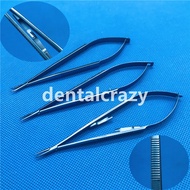 NEW 14Cm Titanium Needle Holder With Lock Ophthalmology Instrument Cosmetic Pin Clamp  Tweezers Surgery Tools