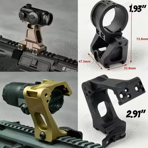 2026 Upgrade Tactical Mount FAST FTC OMNI Magnifier Riser 2.26 2.91 Scope Sight Folding Un.ty Fit E.
