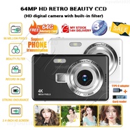 Picture transfer phone🔥CCD Digital Camera 48MP 4K Photography Camera Flip Screen Selfile Camera 2.4i
