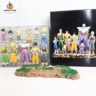 Dragonball model 9 Z Team characters, Dragon Ball figure, desk (Hoang Long accessories)