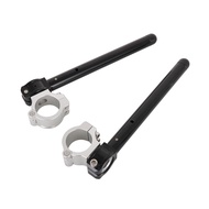 รถจักรยานยนต์Handlebar Universal RacingปรับCNCคลิปOn Onsส้อมHandle Bar Cafe Racer Moto 37 41 48 มม