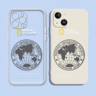 National Geographic Earth Simple Phone Case Suitable for Samsung S25U S24+S23FE S22 A56 A55 A35 A54 
