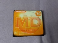 全新 Panasonic mini disc MD碟 Recordable MD 74mins Minidisc YELLOW AY-MD74EY