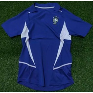 WORLD CUP RETRO JERSEY VINTAGE BRAZIL AWAY WORLD CUP 2002 ORIGINAL GRADE