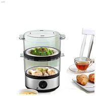 ❁▤Electric Steamer siomai Steamer siomai Food Steamer Electric 4L 2-Layer Large Capacity steamer Aik