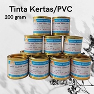 CAT SUNRISE 200gr Tinta Sablon Kertas Semua Warna Kemasan Kaleng PVC Ink Cairan Pewarna High Gloss P
