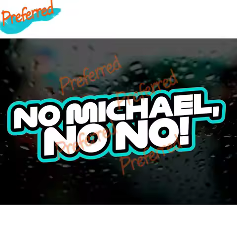 Toto Wolff NO MICHAEL NO NO Hamilton Formula One Car Sticker Car Window Bumper Laptop Surfboard Camp