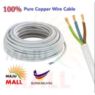 WIRE 3 COER CABLE -100% Pure Copper Wire  #23/0016 #40/0016 #40/0076 #70/0076 X 3Core PVC Flexible C