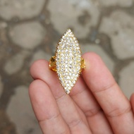 cincin cewe emas kuning full berlian banjar