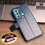 For Tecno Pop 5 LTE BD4 BD4i BD4a Vintage Classic Leather Wallet Case Flip Notebook Cover Magnetic C