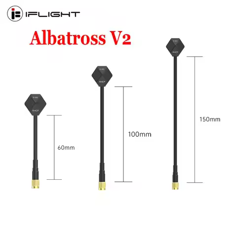 IFlight Albatross V2 SMA 5.8GHz 2.4dBi Antenna LHCP RP SMA / RHCP SMA 60MM/100MM/150MM for FPV Racin