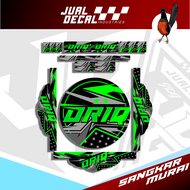 Stiker Decal Tebok Murai ORIQ Livery nomor 1 2 3 4 Stiker Sangkar Burung New Kandang Bulat Bisa Cust