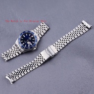 For ORIENT RA-AA0002L Watchband 22mm Stainless Silver Jubilee Watch Band Strap Silver Bracelets Soli