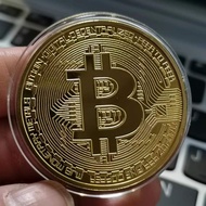 Bitcoin Bitcoin Commemorative Coin Three-Dimensional Embossed Metal Crafts Bitcoin Bitcoin American 