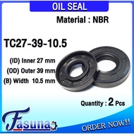 Oil Seal TC27-39-10.5 Rubber TC (NBR) Inner Hole 27 Outer Diameter 39 Thickness 10.5 Mm TC27x39x10.5