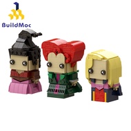 Buildmoc sci-fi comedy Hocus Pocus BrickHeadz Model building blocks compatible lego toys 413PCS bric