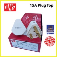 (SIRIM) UMS 15A Plug Top Round Plug Heavy Duty Plug Top Fused Plug PT150R