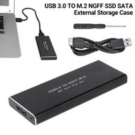屯京 - USB3.0鋁合金固態硬盤盒 M.2-SATA協議筆記本硬盤盒 [平行進口]