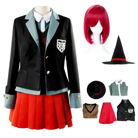 Anime Danganronpa Magician Yumeno Himiko Girl Uniform Cosplay Costume Halloween Carnival Student Uni