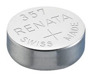 RENATA 357 Non-rechargeable Battery, Watch, Single Cell, Silver Oxide, 190 mAh, 1.55 V, SR44, Flat T