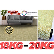 Tikar Getah 20m x 1.83m (6 kaki) Tebal 0.4mm PVC Vinyl Carpet Flooring Rug Mat Canopy Karpet Velvet Toto Khemah Kanopi