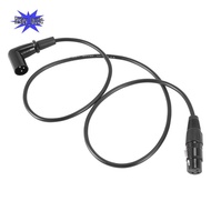 Right Angle Male to Female XLR Cable, Microphone Cord,  Signal Wire Cord for Equilibrium / Mixer / A