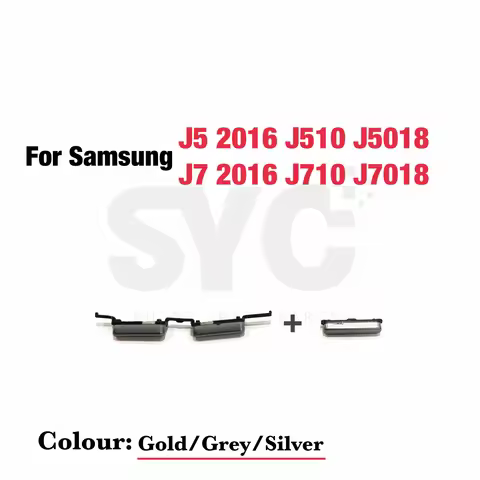 Power Switch Button External Side Volume Mute On Off Key For Samsung J5 2016 J510 J510F J5108 J7 201
