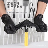 11💕 Black Nitrile Disposable Gloves Durable Food Grade Rubber Tattoo Repair Oil-Proof Waterproof High Elastic Gloves NH2