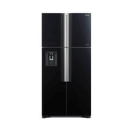 HITACHI 540L MULTI DOOR SIDE BY SIDE FRIDGE RW690P7MSXGBK (GLASS BLACK)