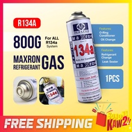 MAXRON 800G Refrigerant Gas R-134A Air Conditioning Gas Car For All R134a System Leak Sealer Aircond