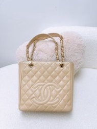 (尖沙咀門市💖) Chanel pst petite shopping tote 奶茶荔枝牛皮