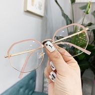 eo optical eyeglasses anti radiation eyeglasses for women with case glasess anti radiation ionspec eye glasses Influencer Myopia Glasses Female With Degree Anti-Blue Light Radiation Ultra-Light Polygonal Frame Slimmer Look