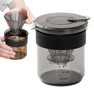 LFE 3in 1 Pour Over Coffee Maker Coffee Cup Adults Portable Reusable Manual Coffee Tea Cup Drip Filt
