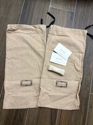 Gucci 波鞋帶1對 及 鞋袋2個