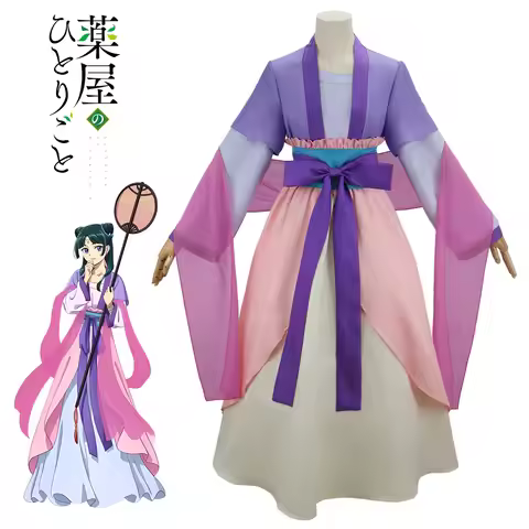 Anime Apothecary Diaries Maomao Cosplay Costume Pink Hanfu Outfits Maomao Wig Women Dress Roleplay O
