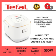 TEFAL (NEW ARRIVALS) MINI FUZZY SPHERICAL POT RICE COOKER 0.7L RK6011 -TEFAL WARRANTY MALAYSIA