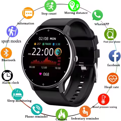 NEW ZL02 Men Smart Watch Bluetooth Call Fitness Tracker IP68 Waterproof Sports Women Smartwatch for 