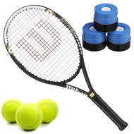 Wilson Hyper Hammer 5.3 110 Pre-Strung Recreational Tennis Racquet Set or Kit Bundled with Overgrips