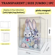 Full Transparent Acrylic Display Box Storage Box Display Rack Gundam Labubu Display Box Collection B