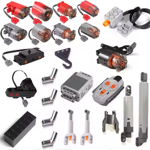 Compatible With LEGO MOC 61927 92693 Push Rod Car Train Parts Universal Joint 88002 PF M Motor Servo