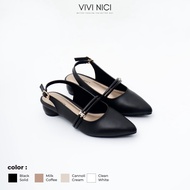 VIVI NICI - Celeste Sepatu Sandal Mules Hak 3 cm
