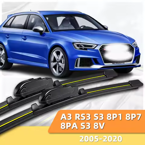 2PCS Car Windshield Wiper Blades Suitable For Audi A3 RS3 S3 8P1 8P7 8PA S3 8V (2005-2020) Durable A