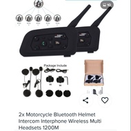 Motorcycle bluetooth helmet intercom