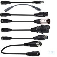 LIDU1 DC5521 to 3Pin DC5525 Conversion Cable Female to Male Female Adapter Wire